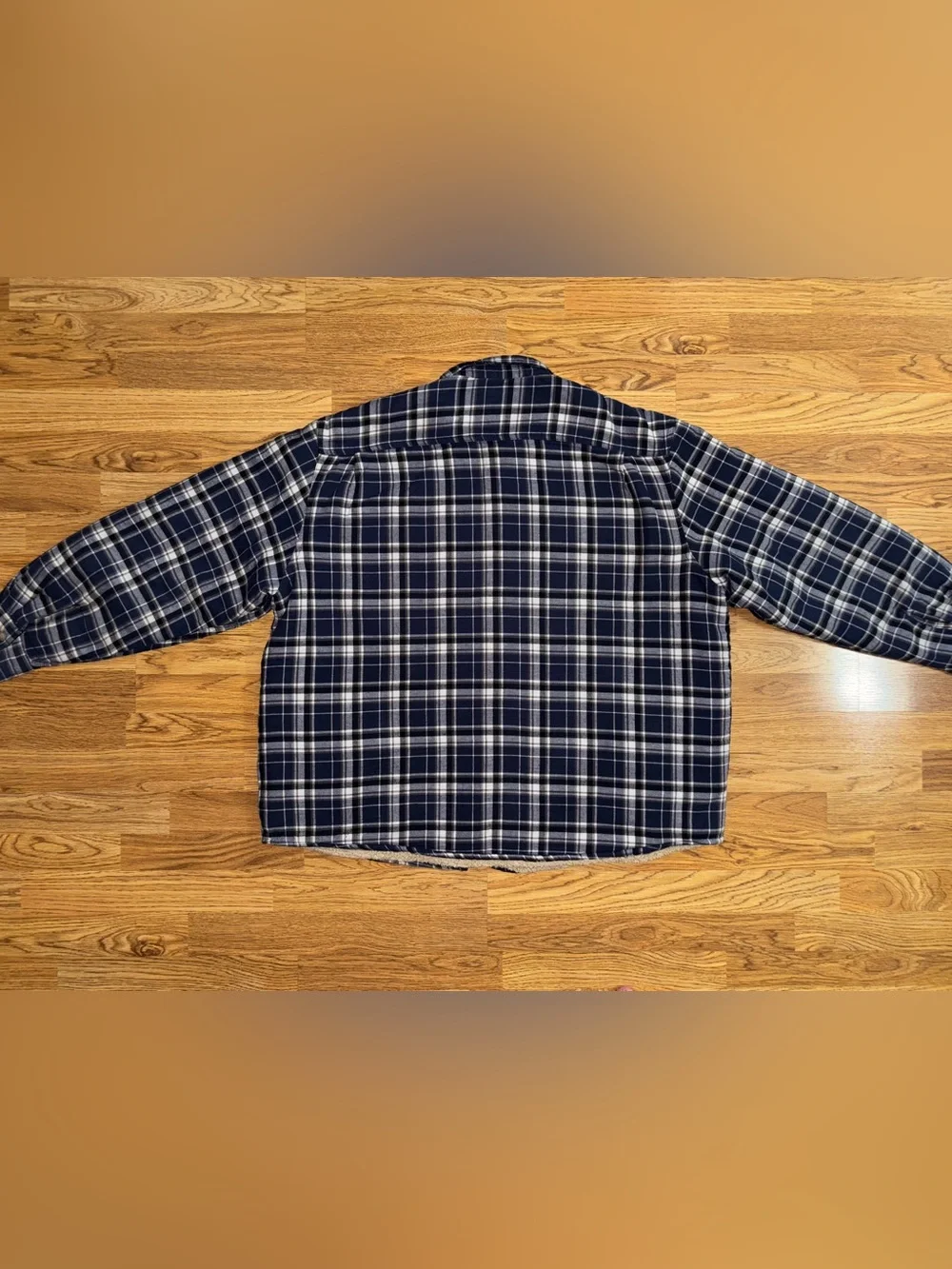Wrangler Fleece Sherpa Lined Blue Plaid Jacket Men’s Size 3xl Style # HES5LHN